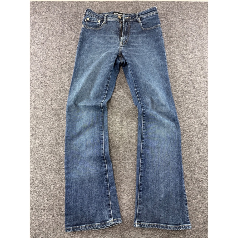 Express Jeans Stretch Womens 5/6 Medium Wash Bootcut Denim Blue Pants